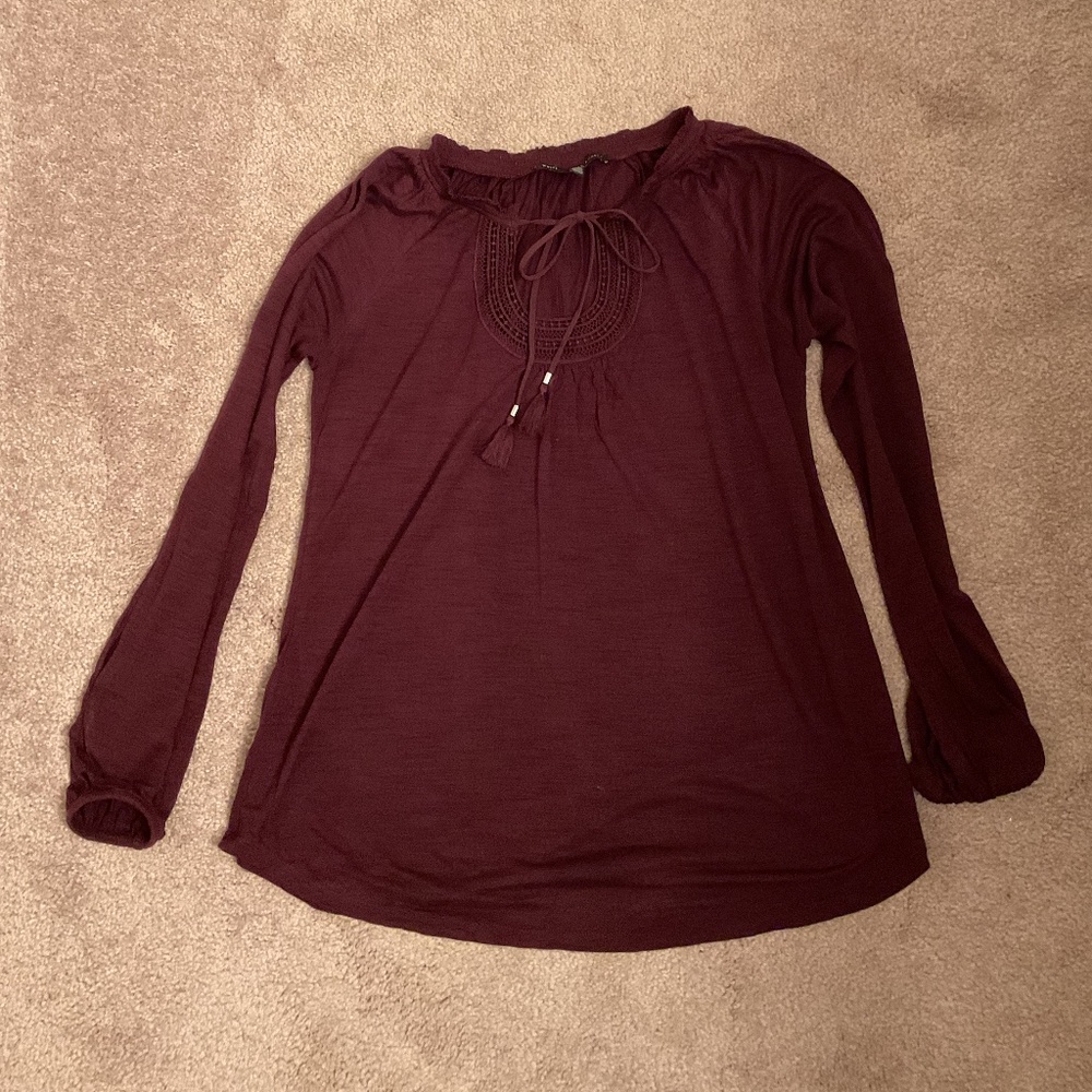 White House Black Market, small, burgundy